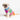 Pattern Patch Dog Sweater: Rainbow / L - 27-40 lbsPuffers, Hoodies, CoatsFound My Animal